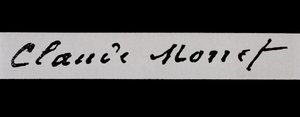 Signature of Claude Monet by Claude Monet